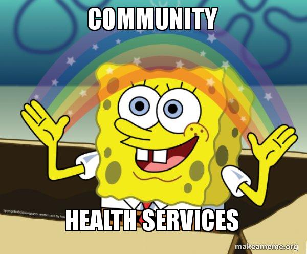 community health services spongebob meme