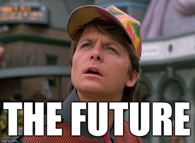 marty mcfly and the signature "the future"