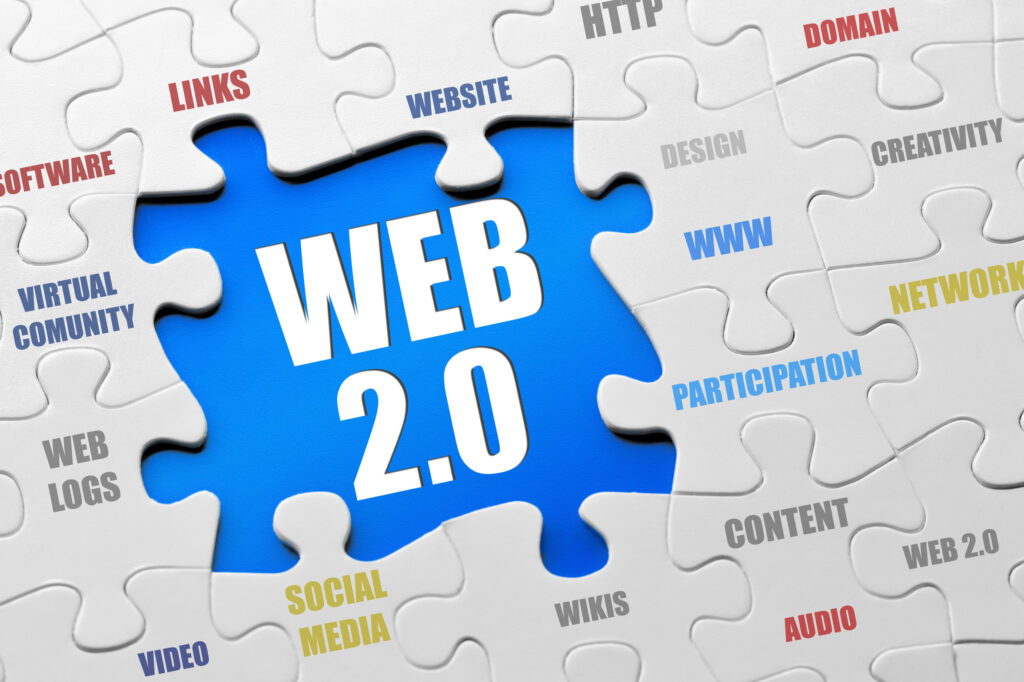 web 2.0, design, website, links, software, web logs, video, social media, wikis, content, audio, network, domain