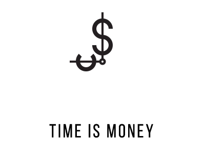 time is money gif clock